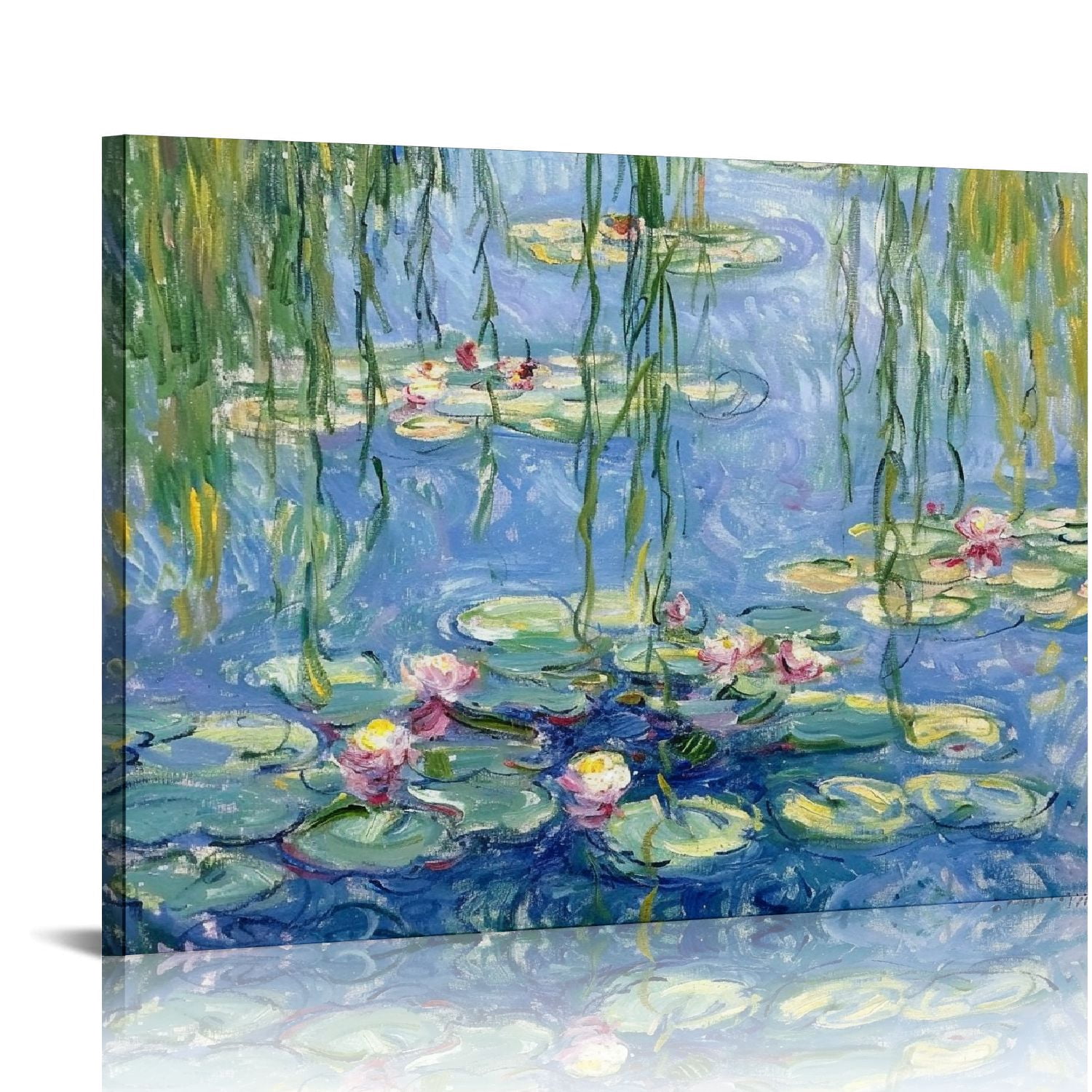 Nawypu Claude Monet Canvas Wall Art - Water Lilies Classic Painting ...