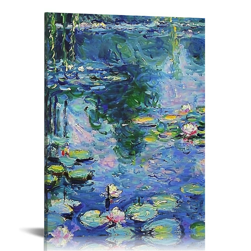 Nawypu Claude Monet Water Lilies Canvas Prints Artwork Wall Art Poster ...