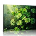 thumbnail image 1 of Nawypu  Clover Herbs Printed Canvas Wall Art, Perfect for Home Decor, Gifts & Keepsakes, Ready To Hang, 1 of 5