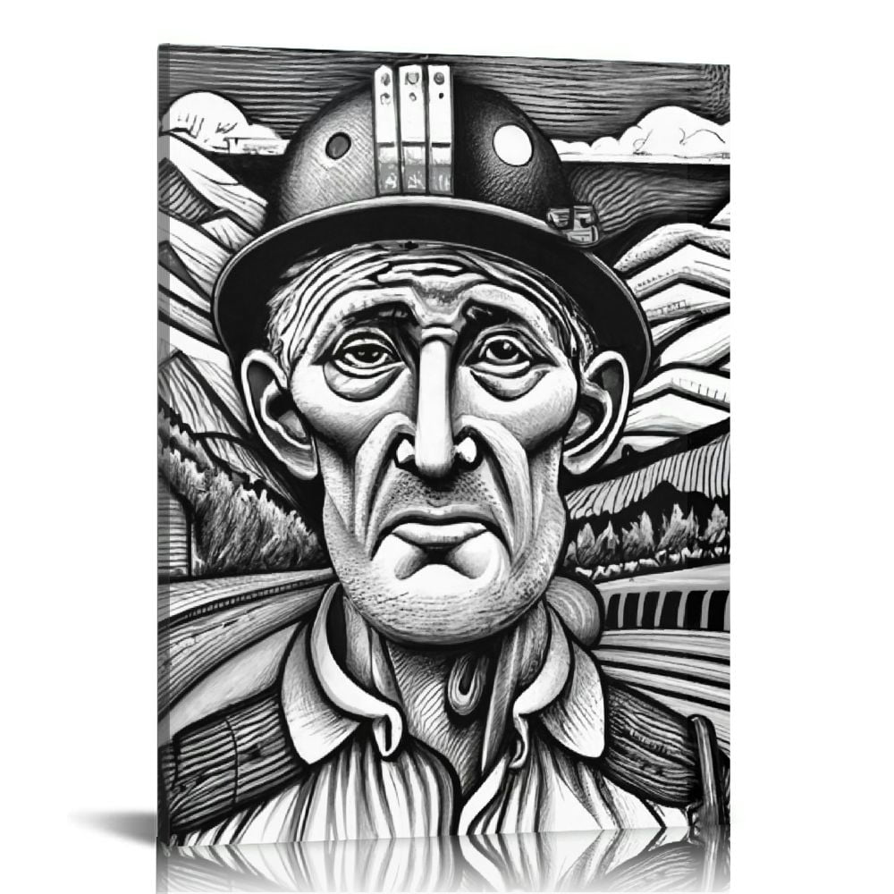 Nawypu Coal Mining Wall Poster Vintage Proud West Virginia Coal Miner ...