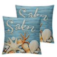 thumbnail image 1 of Nawypu  Coastal Throw Pillows,Coastal Pillow Covers,Nautical Beach Decorative Throw Pillow Cover,Nautical Pillows,Nautical Beach House Bed Room Decor 2pc, 1 of 6