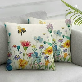 Mainstays Birds on Branch Red 16 In. Square Outdoor Pillow Walmart