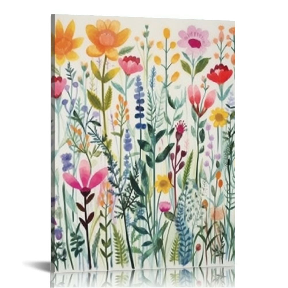 Nawypu Colorful Wildflower Wall Art Set of 3 Botanical Wall Art ...