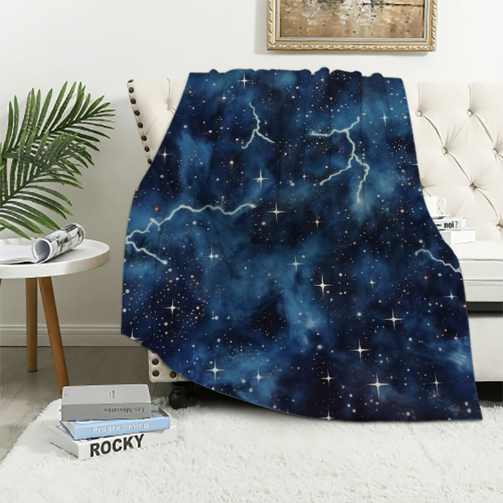 Constellation Planet Print Pattern Blanket