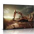 thumbnail image 1 of Nawypu  Construction Site Excavator Machinery Wall Art Canvas Painting Boy Room Art Aesthetic Poster (4) Canvas Painting Wall Art Poster for Bedroom Living Room Decor Frame-style, 1 of 6