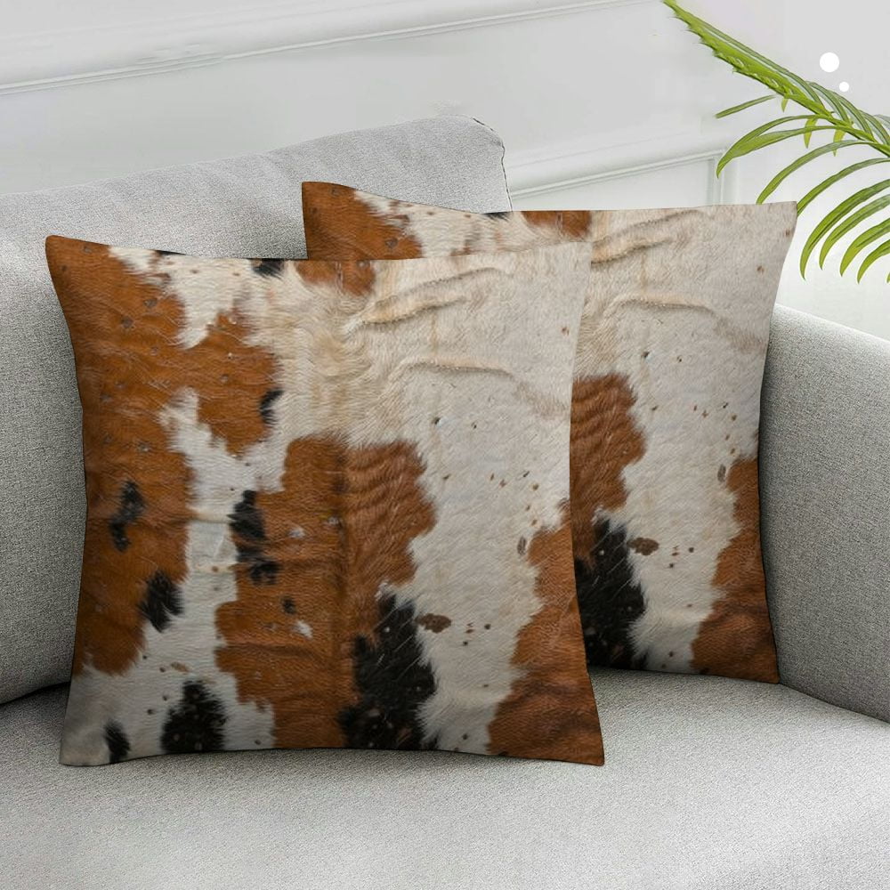 Nawypu Cowhide Pillows Decorative Throw Pillow Cover Case Farm Animal