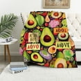 thumbnail image 1 of Nawypu Cozy Green Avocado Blanket Super Soft Throw Blankets Flannel Lightweight Plush Fuzzy Cozy Soft Bed Throws for Sofa Bed Deco Gifts. (Avocado), 1 of 6