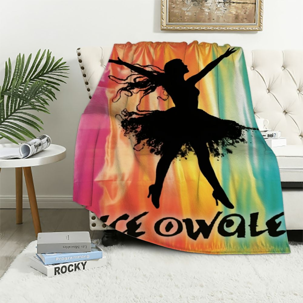 Nawypu Custom Dance Blanket Gift with Name Aesthetic Ballet Throw