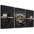 thumbnail image 1 of Nawypu Custom Fitness Club Sign, Fitness GYM Wall Art, Established Date, Personlized Family Name Wall Art, Huge Canvas, Workout Decoration 12''x16''X3 Panels, 1 of 4