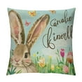 thumbnail image 1 of Nawypu  Cute Bunny Easter Outdoor Lumbar Pillow Covers, Farmhouse Spring Easter Egg Bunny Decor Lumbar Pillows Colorful Happy Easter Egg Rabbit Ear Pillows for Couch Porch, 1 of 5