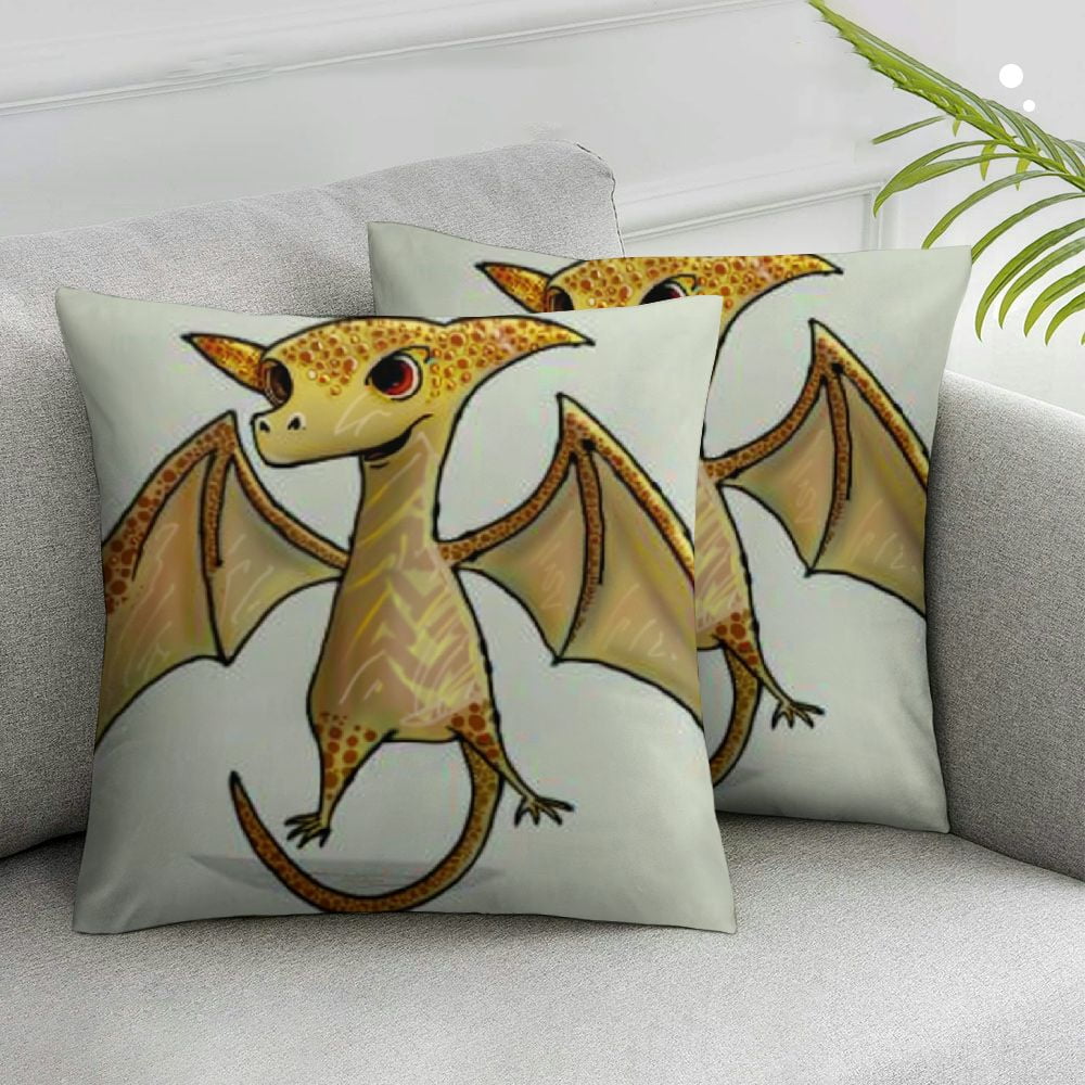 Nawypu Cute Cartoon Dinosaurs Dino Throw Pillow Cover Pillowcase 2pcs