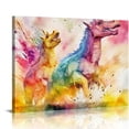 thumbnail image 1 of Nawypu  Cute Dinosaur and Animal Wall Art for Kids' Rooms - Vibrant Nursery Decor and Unique Canvas Art Gifts Featuring Cute and Colorful Animals, 1 of 4