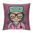 thumbnail image 1 of Nawypu  Cutel Funny Dancing Nurse and Flowers Nurse Vibes Retro Art - Pillow Cases, 1 of 5