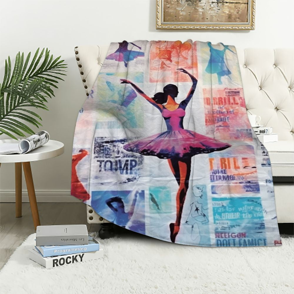 Nawypu Dancer Gift Blanket, Unique and Best Blankets Gift for Dancer