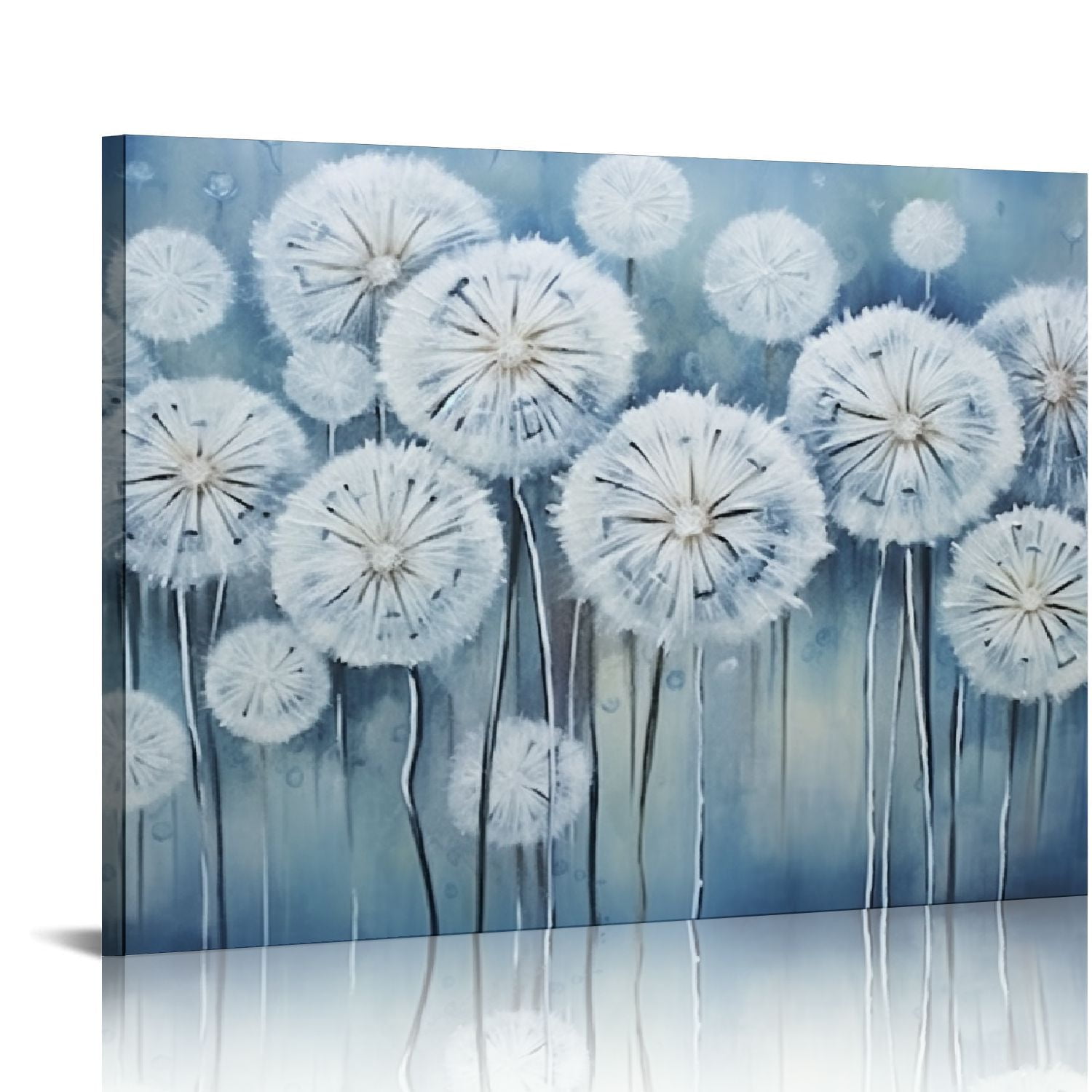 Nawypu Dandelion Canvas Wall Art Floral Flowers Textured Picture