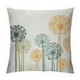 thumbnail image 1 of Nawypu  Dandelion Throw Pillow Cushion Cover, Abstract Wildflower Silhouettes Botanical Inspirations Meadow in Summer Season, Decorative Square Accent Pillow Case, White Mustard, 1 of 5