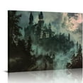 thumbnail image 1 of Nawypu  Dark and Moody Halloween Wall Art-Dracula's Castle Posters For Room Decor-Mysterious Goth Spooky Poster Canvas Prints for Home Living Bathroom Halloween Decorations, 1 of 6