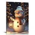 thumbnail image 1 of Nawypu Decor Wall Art - Christmas Canvas Print Snow Landscape - And Picture - for Home Bathroom Kids New Year Gift, 1 of 4