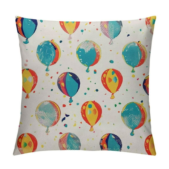Nawypu Decorative Square Throw Pillow Covers Hot Air Balloons Couch Sofa Bed Pillow Covers Cushion Cases