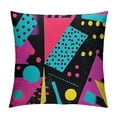 thumbnail image 1 of Nawypu Decorative Throw Pillow Case Square Cushion Cover Trendy Colorful 1980S Doodle Memphis Line 1990S Geometric Retro 80S 90S Abstract Pastel Pattern Farmhouse Style Pillowcase, 1 of 5