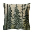 thumbnail image 1 of Nawypu  Decorative Throw Pillow Cover Green Alley Winter Forest Evergreen Pine Tree Nature Cedar Balsam Christmas Collection Coniferous Cushion Case for Couch Sofa Home Decoration, 1 of 5