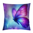 thumbnail image 1 of Nawypu Decorative Throw Pillow Cover Magical Purple Butterfly,Cushion Cover Case or Home Sofa Bedroom Living for Women Men, 1 of 5