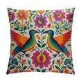 thumbnail image 1 of Nawypu  Decorative Throw Pillow Cover Square Size  Colorful Mexican Traditional Lumbar Pillowcase with Hidden Zipper Decor Cushion Gift for Holiday Sofa Bed, 1 of 5