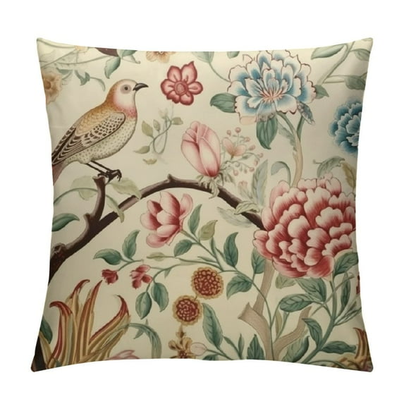 Nawypu Designer Outdoor Pillows Covers Decorative Throw Pillow Covers, Farmhouse Throw Covers,Vintage Floral Throw Pillow Case for Couch Sofa Bed Living Room