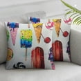 thumbnail image 1 of Nawypu Dessert Throw Pillow Case,Summer Icecream Dessert Satin Pillow Cushion Case Throw Pillow Covers Muiltcolor,2 Pcs White, 1 of 6