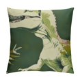 thumbnail image 1 of JEUXUS Dinosaur I Love You Home Decorative Throw Pillow Cover Inspirational Quote Cushion Case, Bedroom Nursery Sofa Couch Decor Shower Decoration Gifts, 1 of 5