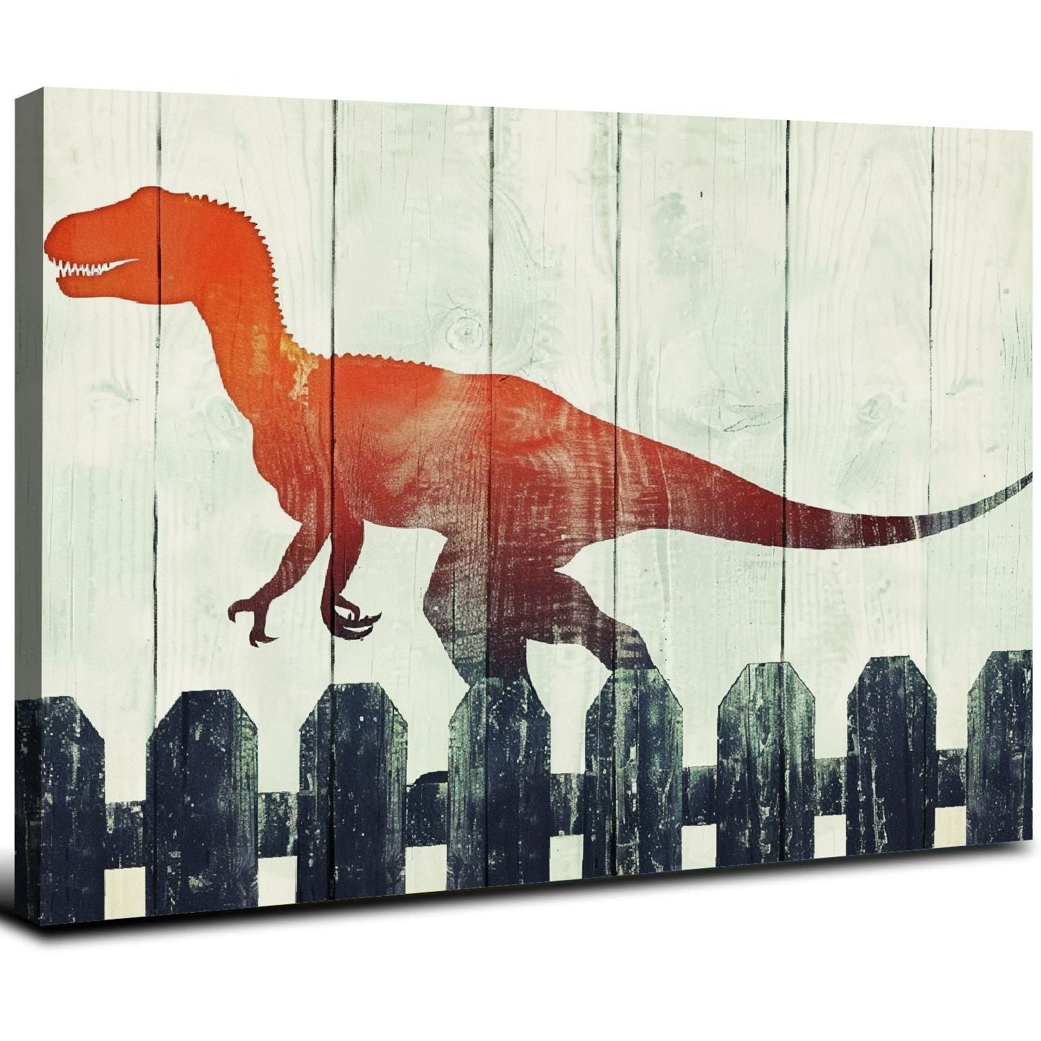 Nawypu  Dinosaur Wall Art Boys Bedroom Decor Dinosaur Room Decor  Easy to Hang