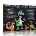thumbnail image 1 of Nawypu Dinosaur Wall Art for Kids Bedroom God Say You are Unique Pictures Wall Decor Motivational Canvas Painting Dinosaur Artwork Bedroom Decor Gift Idea for Boys Girls Nursery Framed 20x16in, 1 of 4