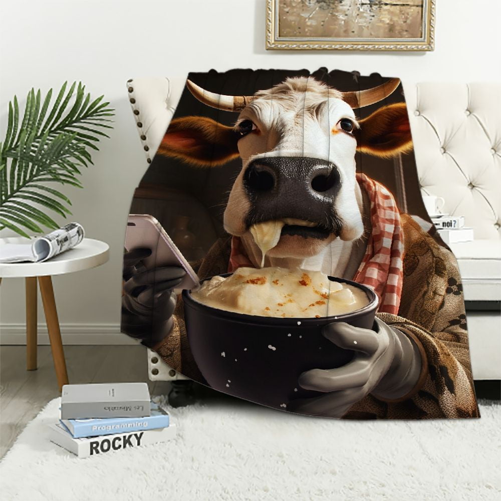 Nawypu Donkey Blanket for Girls Boys Kids Silky Soft Plush Throw