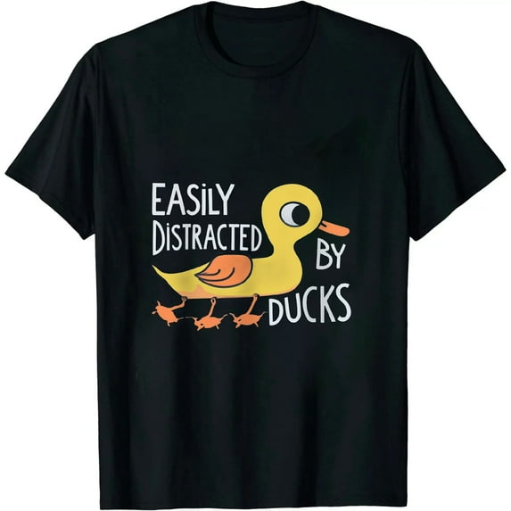 Nawypu Duck - Easily Distracted By Ducks T-Shirt