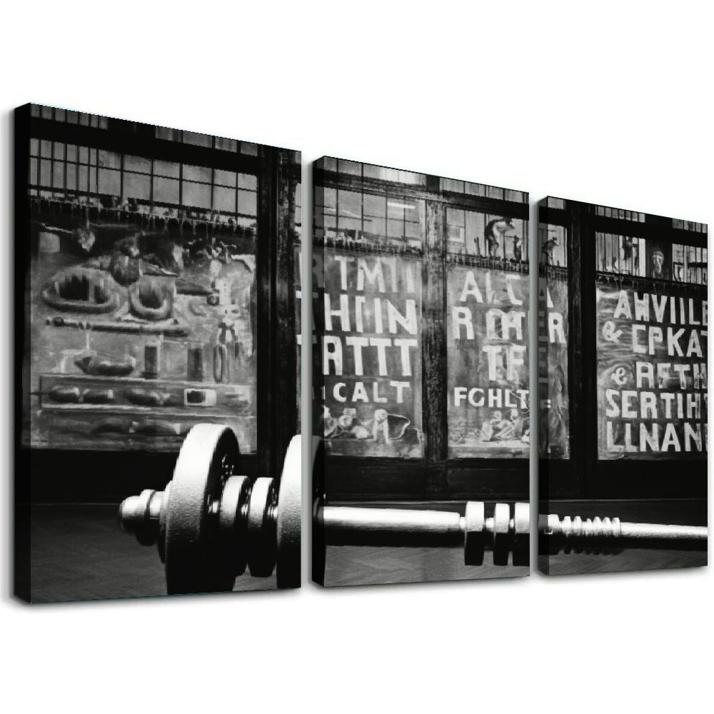 Nawypu Dumbbell Exercise Poster Fitness Wall Decoration Motivational