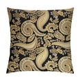 thumbnail image 1 of Nawypu  Earth Tones Pillow Sham, Iranian Pattern Traditional Paisley Welsh Pears, Decorative Standard Queen Size Printed Pillowcase, Charcoal Yellow, 1 of 5
