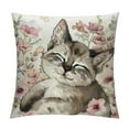thumbnail image 1 of Nawypu  Easter Bunny Throw Pillow Cover,Rabbit Flowers Cushion Case Decoration for Sofa Couch, 1 of 5