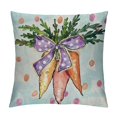 thumbnail image 1 of Nawypu  Easter Pillow Cover Colorful Carrots Polka Dots Decorations Holiday Farmhouse Spring Pillow Case for Home Sofa Couch Decor, 1 of 5