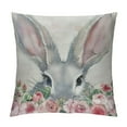 thumbnail image 1 of Nawypu Easter Pillow Covers, Rabbit Ears Flower Throw Pillows Spring Summer Decor Farmhouse Pillowcase Bunny Easter Decorative Linen Outdoor Cushion Case for Couch Home decorations, 1 of 5