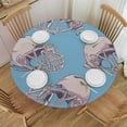 thumbnail image 1 of Nawypu  Elastic Tablecloth, American Football Decorative Fabric Table Cover for, Sketchy Style Safety Protection Vintage Pattern, Fit Round Tables for Restaurant Picnic Indoor and Outdoor, 1 of 7
