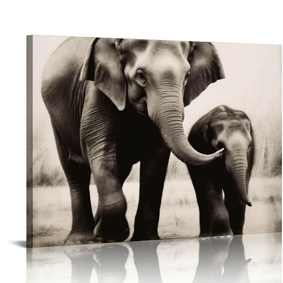 Nawypu 'Elephant III Sepia' by Debra Van Swearingen, Canvas Wall Art,