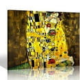 thumbnail image 1 of Nawypu Extra Large The Kiss by Gustav Klimt Famous Oil Paintings Reproductions Stretched and Framed Modern Giclee Canvas Prints Artwork Pictures on Canvas Wall Art Ready to Hang, 1 of 4