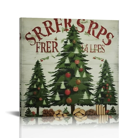 Nawypu Farm Fresh Christmas Trees Canvas Wall Art, , Design by Artist Jennifer Pugh