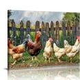 thumbnail image 1 of Nawypu  Farm Pictures Chicken for Kitchen Decor Farmhouse Rooster Canvas Wall Art, 1 of 6
