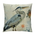 thumbnail image 1 of Nawypu Farmhouse Burlap Pillow Covers Watercolor Heron Square Cushion Covers for Sofa Couch Bed Chair Home Decoration, 1 of 5