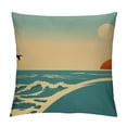 thumbnail image 1 of Nawypu  Farmhouse Decorative Throw Pillow Cover Big Ocean Wave and Tropical Island Decoration Home Decor Cushion Case for Sofa Couch, 1 of 5