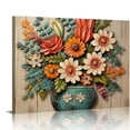 thumbnail image 1 of Nawypu Farmhouse Flower Bathroom Decor Wall Art Rustic Hummingbird White Floral Pictures Wall Decor Relax Soak Unwind Bathroom Sign Canvas Painting Prints Artwork Home Decorations Framed, 1 of 4