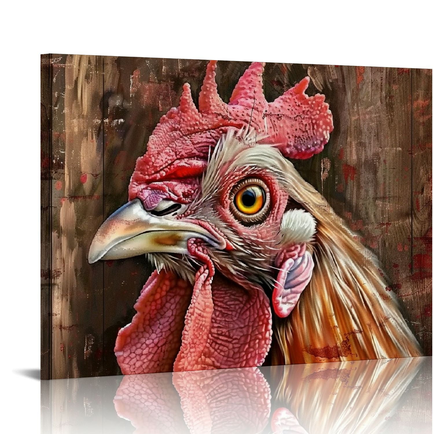 Nawypu Farmhouse Wall Decor Rooster Painting Farmhouse Kitchen Decor