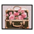 thumbnail image 1 of Nawypu  Fashion and Glam Wall Art Canvas Prints 'Doll Memories-Trunk Full of Flowers' Travel Essentials Home Décor, Pink, Brown, 1 of 4
