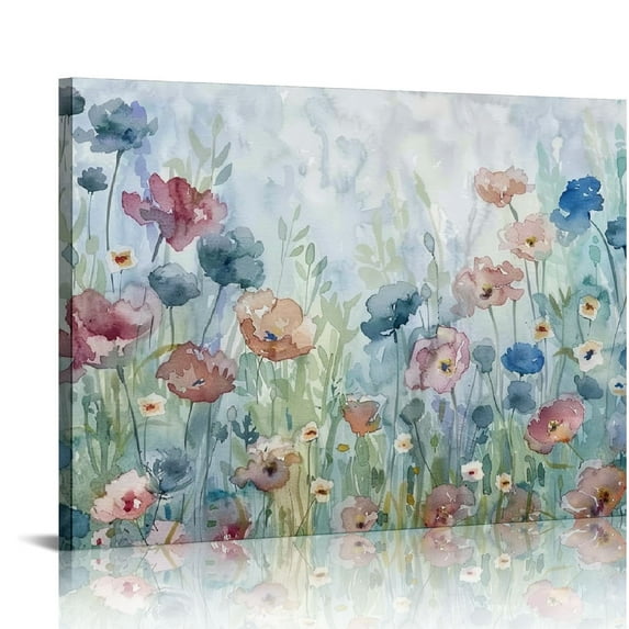Nawypu Fine Art Canvas Wildflower Fields Canvas Wall Decor Robinson for Living Room, Bedroom, Bathroom, Kitchen, Office, Bar, Dining & Guest Room - Ready to Hang